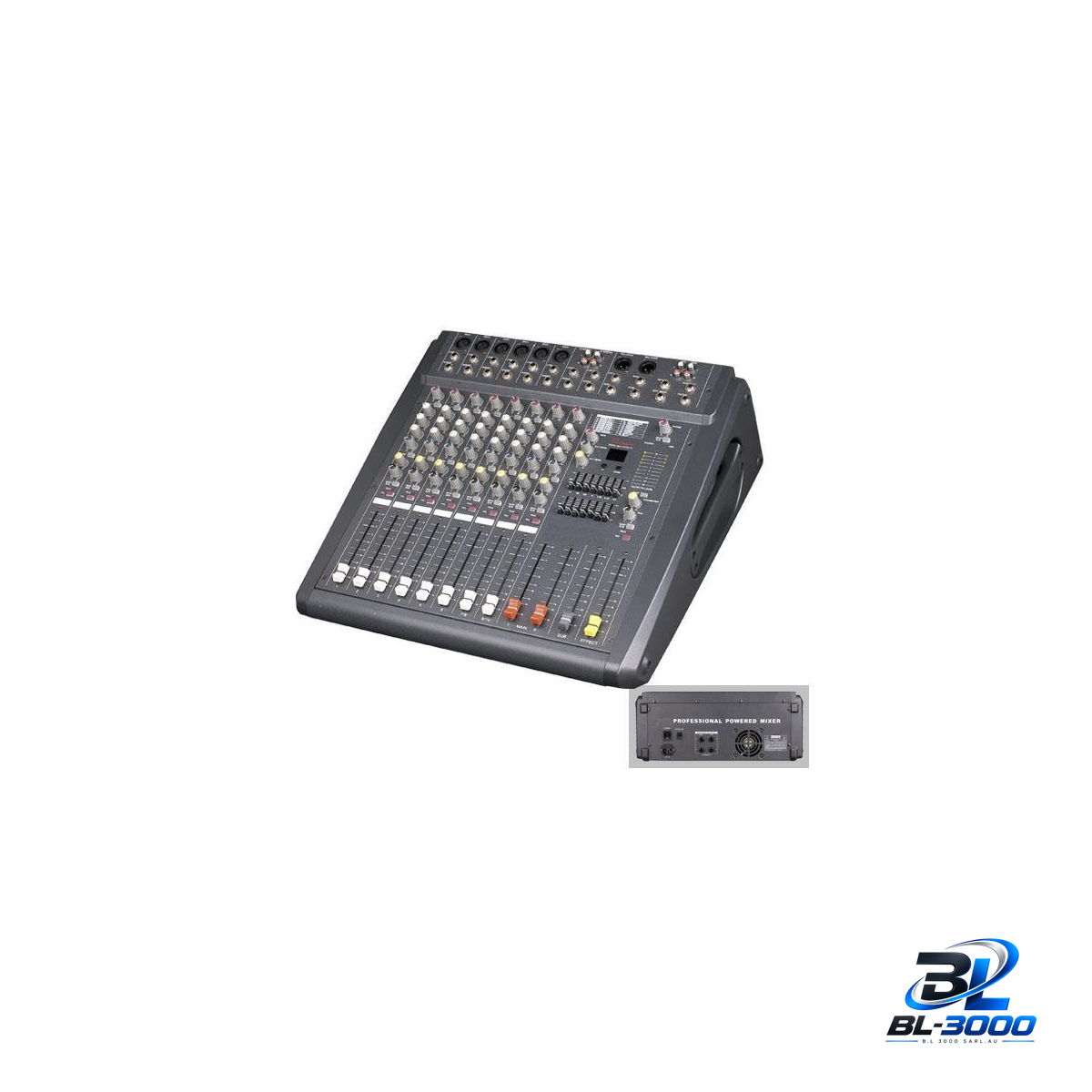PHONIC PMX-808-USB — Table de mixage 2×350 W - Vue 2