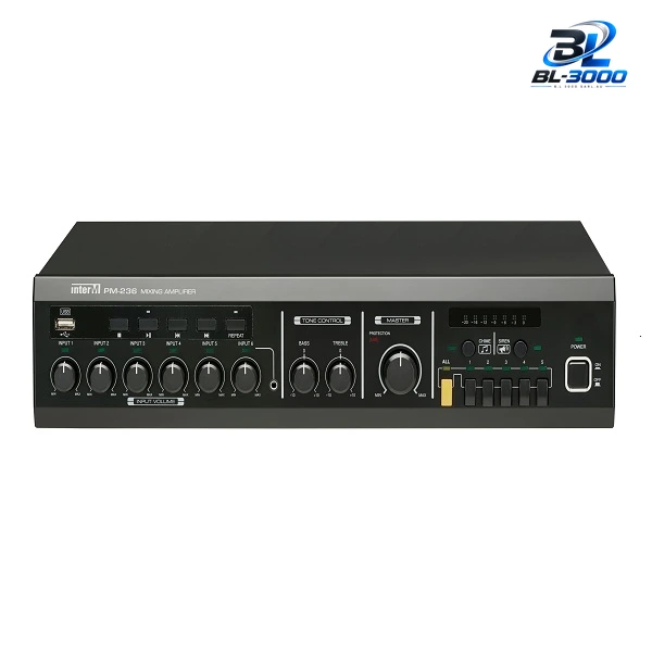 Amplificateur mélangeur 360 W 5 zones avec lecteur USB
