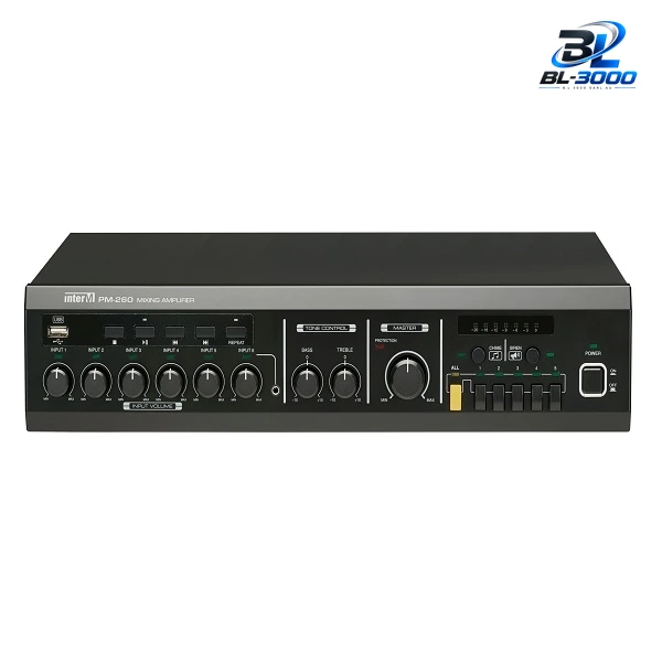 Amplificateur mélangeur 600 W 5 zones avec lecteur USB