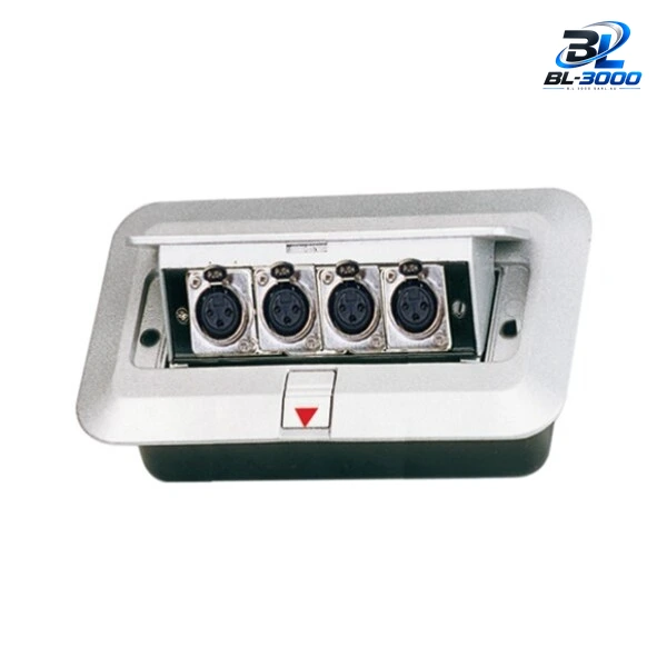 Boite de sol 4 XLR  F