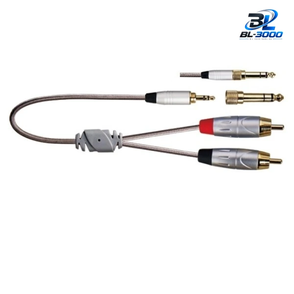 Câble  Jack vers 2x RCA 2M