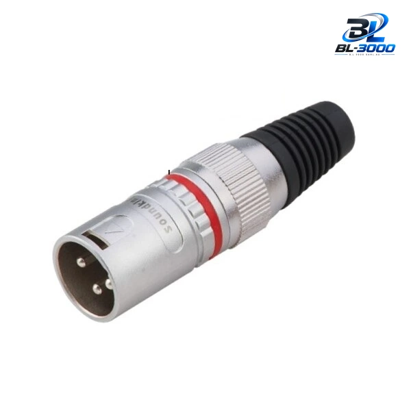 Connecteur XLR male chrome 5 Pcs