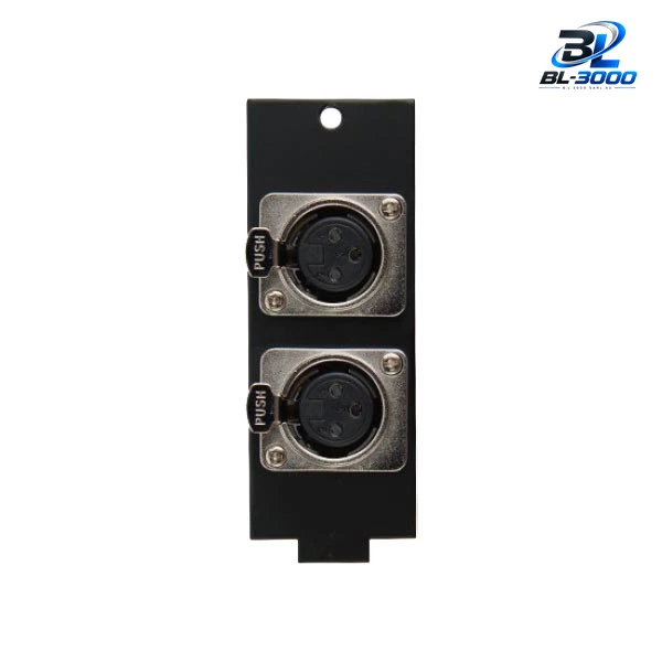 Prise 2x XLR F pour boîte au sol